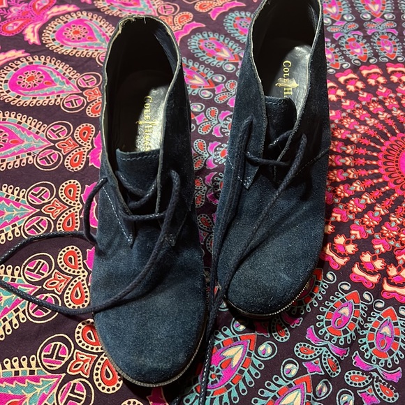 Cole Haan Air Britt Chukka Wedge Blazer Ankle Boot Size 5.5 - Picture 2 of 4